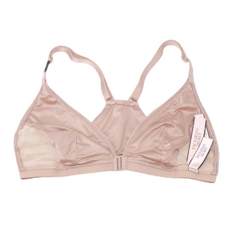 ✨NWT Victoria’s Secret Satin Strappy Mesh Bralette 34AA, 34A, 34B, 32C, 32D - Picture 4 of 10